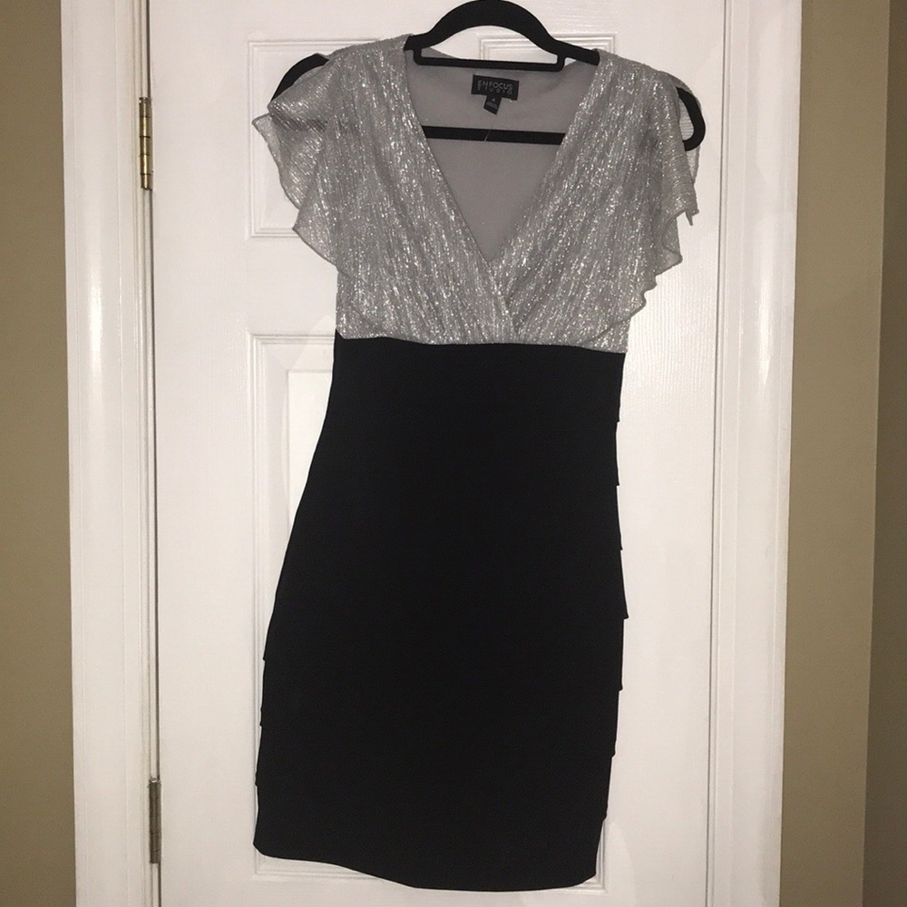 Silver metallic dress